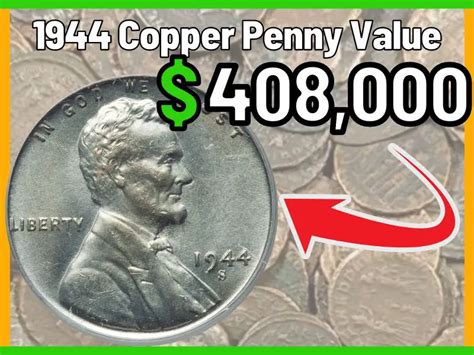 1944 silver penny|1944 copper penny value chart.